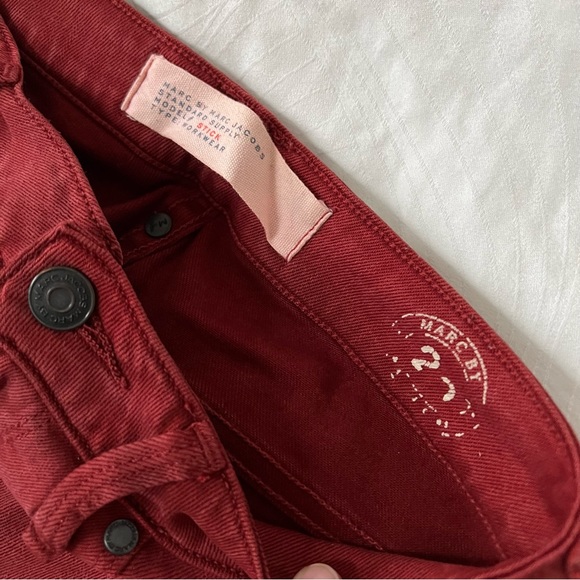 Marc Jacobs Red Skinny Jeans - Picture 1 of 5